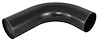 Air Intake Tube for Universal Applications [3.5 in. 90 Degree Black Aluminum] - image 1