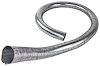 Flexible Exhaust Tubing 2 1/2 in. Diameter x 6 ft. Long [Galvanized Steel] - image 1