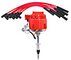 HEI Distributor & Wire Set for 1965-1990 AMC & Jeep 199-258 ci. 6-Cylinder Engines [Red Cap] - image 1
