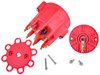Replacement Distributor Cap & Rotor for JEGS SSR-III RTR Distributors [Red] - image 2