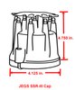 Replacement Distributor Cap & Rotor for JEGS SSR-III RTR Distributors [Red] - image 4
