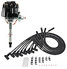 HEI Distributor & Wire Set for 1967-1991 AMC/Jeep 290, 304, 343, 360, 390 & 401 V8 [Black Cap] - image 1