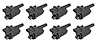 Ignition Coil Set for 2014-2018 GM Gen V LT Series Small Block Engines [Round Style, Black] - image 1