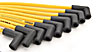 8.5mm Yellow Ultra Pow'r Wires Small Block Chevy Under Headers - image 2