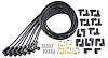 Hi-Temp Universal Spark Plug Wires [90-Degree Black Ceramic Boots] - image 1