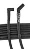 8mm Hi-Temp Sleeved Spark Plug Wire Set for Big Block Ford 429 & 460 w/HEI, Under Header w/135-degree Boots [Black] - image 2