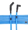 8mm Hi-Temp Sleeved Spark Plug Wire Set for Big Block Ford 429 & 460 w/HEI, Under Header w/135-degree Boots [Blue] - image 2