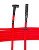 8mm Hi-Temp Sleeved Spark Plug Wire Set for Big Block Chevy 396, 402, & 454 w/HEI, Over Valve Cover w/Straight Boots [Red] - image 2