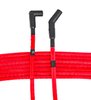 8mm Hi-Temp Sleeved Spark Plug Wire Set for Big Block Ford 429 & 460 w/HEI, Under Header w/135-degree Boots [Red] - image 2