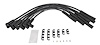 8.0mm Black Pow'r Wires for 1964-1990 AMC/JEEP 232 & 258 6-Cylinder w/HEI Distributor - image 1