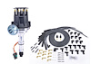 SSR-III Ready-to-Run (RTR) Pro-Series Distributor with Black Spark Plug Wires for 1967-1976 Buick 400-455 (except Nailhead) - image 1