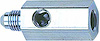 Gauge Adapter [-4 AN Female to Male with 1/8" NPT Female Gauge Port] - image 1