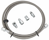Mechanical Gauge Hose Kit -4 AN Braided Stainless Steel Hose [6 ft.] - image 1