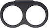 Aluminum Gauge Panel Black Powder Coat Finish - image 1