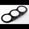 Aluminum Gauge Panel Black Powder Coat Finish - image 2