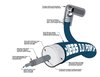 8.0mm Blue Pow'r Wires Small & Big Block Chevy Over Valve Covers or Under Headers - image 3