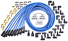 8.5mm Blue Ultra Pow'r Wires for Small and Big Block Chevy Over Valve Covers or Under Headers - image 1