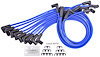8.0mm Blue Pow'r Wires for Big Block Chevy Under Headers - image 1