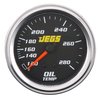 Oil Temperature Gauge, 2 5/8 in. Mechanical [120-280 degrees F with Black Face] - image 2