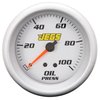 Oil Pressure Gauge, 2 5/8 in. Mechanical [0-100 psi with Silver Face] - image 3