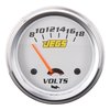 Voltmeter Gauge, 2 5/8 in. Electrical [8-18 Volts with Silver Face] - image 2