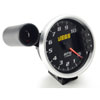 5 in. Tachometer with Shift Light and Peak RPM Memory Recall, 0-10,000 RPM [Black Face with Silver Bezel] - image 3