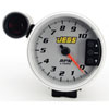 5 in. Tachometer with Shift Light and Peak RPM Memory Recall, 0-10,000 RPM [Silver Face with Silver Bezel] - image 2