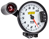 5 in. Tachometer with Shift Light and Peak RPM Memory Recall, 0-10,000 RPM [White Face with Black Bezel] - image 1