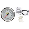 3-3/8" Electric Tachometer & Wiring Connector Silver - image 1