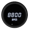Tachometer LED Digital [Black Bezel, Black Face, White Numbers and Bar Graph] - image 1