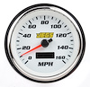 3-3/8" Electronic Programmable Speedometer White - image 1