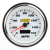 3-3/8" Electronic Programmable Speedometer White - image 2
