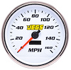 5 in. Electronic Programmable Speedometer [White Face, 0-160 mph] - image 1