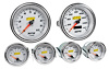 6-Gauge Set, Silver Analog Face [3 3/8 in. Dia. Speedometer & Tachometer] - image 1