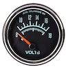 Voltmeter Gauge, Retro Style [2 1/16 in. Dia., 8-18 Volts] - image 1