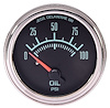 Oil Pressure Gauge, Retro Style [2 1/16 in. Dia., 0-100 psi] - image 1