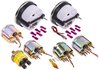 Retro Muscle Car 6-Gauge Set, Black Analog Face [5 in. Dia. Speedometer & Tachometer] - image 3