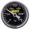 Liquid-Filled Engine Thermometer [1.400  in. OD, Black Face] - image 1