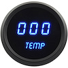 Water Temperature Gauge LED Digital [Black Bezel, Black Face, Blue Numbers] - image 1