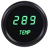 Water Temperature Gauge LED Digital [Black Bezel, Black Face, Green Numbers] - image 1