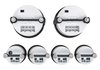 Retro Muscle Car 6-Gauge Set, Black Analog Face [3 3/8 in. Dia. Speedometer & Tachometer] - image 2