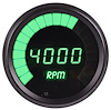 Tachometer LED Digital [Black Bezel, Black Face, Green Numbers and Bar Graph] - image 1