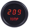 Water Temperature Gauge LED Digital [Black Bezel, Black Face, Red Numbers] - image 1