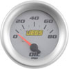Oil Pressure Gauge [2 1/16 in. Electrical, 0-100PSI with Silver Face] - image 2