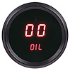 Oil Pressure Gauge LED Digital [Black Bezel, Black Face, Red Numbers] - image 1