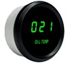 Oil Temperature Gauge LED Digital [Black Bezel, Black Face, Green Numbers] - image 2