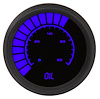 Oil Pressure Gauge LED Bar Graph [Black Bezel, Black Face, Blue Numbers] - image 1