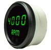 Mini Tachometer LED Digital [Black Face, Black Bezel, Green Numbers] - image 2