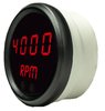 Mini Tachometer LED Digital [Black Face, Black Bezel, Red Numbers] - image 2