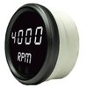 Mini Tachometer LED Digital [Black Face, Black Bezel, White Numbers] - image 2
